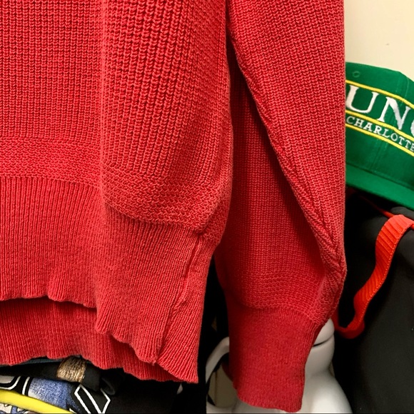 Vintage 80s Abercrombie & Fitch Sweater Mens V Neck Button Up Red Large - Picture 3 of 6